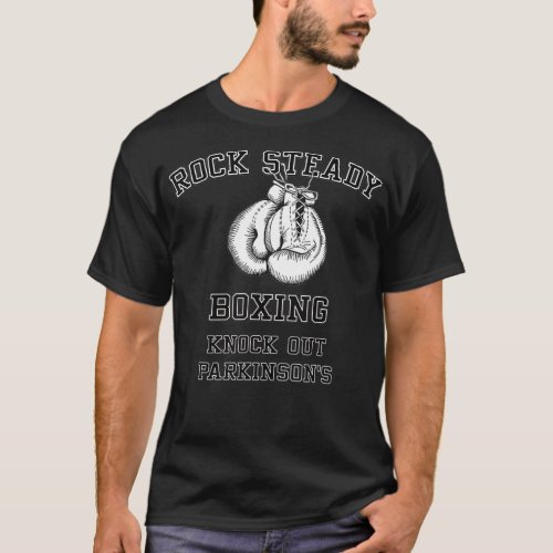 Rock Steady Boxing Knock Out Parkinsons T_Shirt