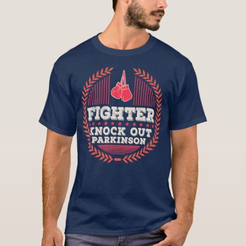Rock Steady Boxing Parkinson Parkinsons Month T_Shirt