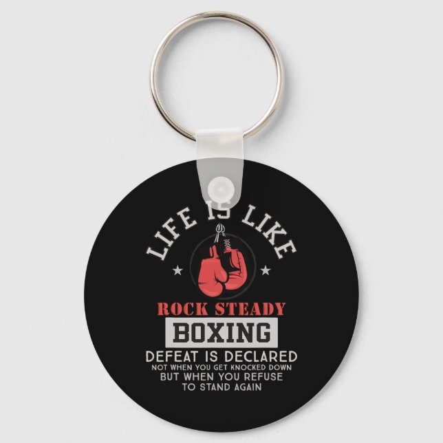 Rock Steady Boxing Parkinson's 2  Keychain (Front)