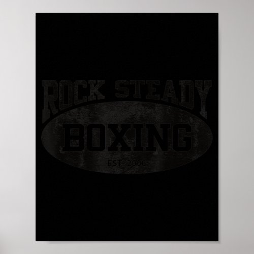 Rock Steady Boxing Parkinsons Vintage Gym  Poster