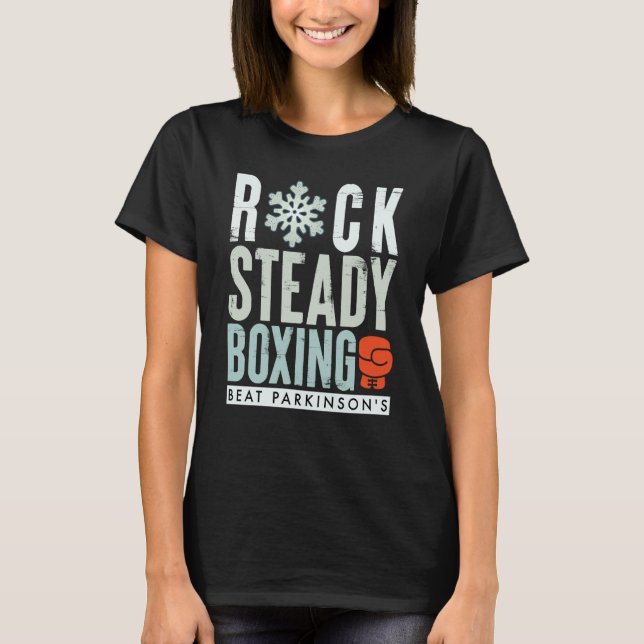 Rock Steady Boxing Parkinson's Winter Edition T-Shirt (Front)
