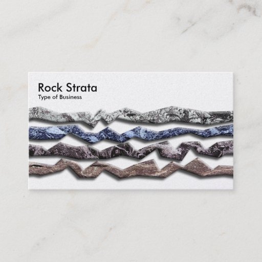 Customizable Rock Strata 03 - Pearl Business Card