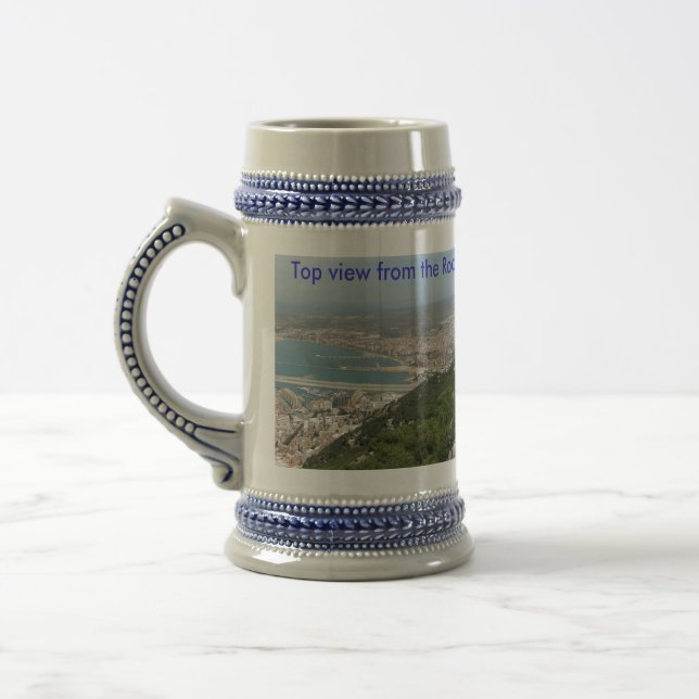 Rock Summit of Gibraltar Beer Stein (Left)