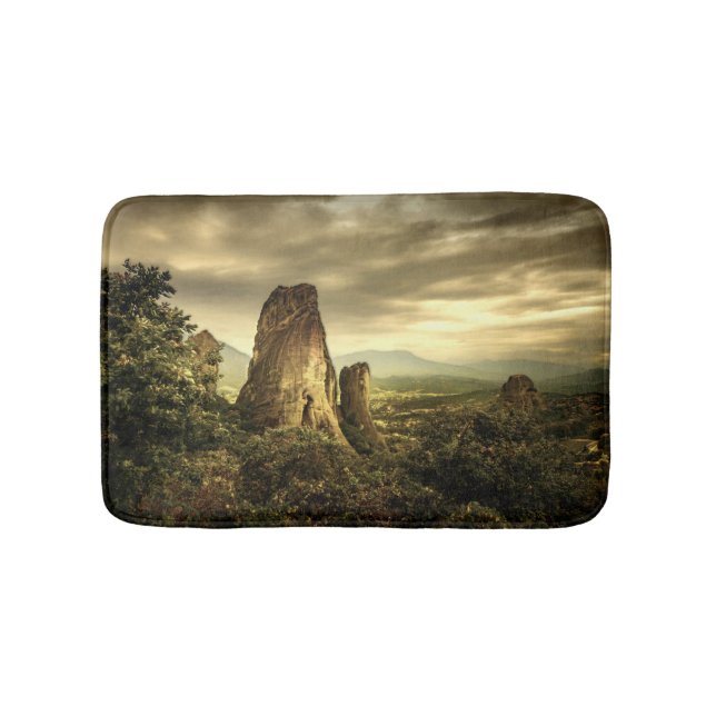 Rock Sunset in Greece Bath Mat (Front)