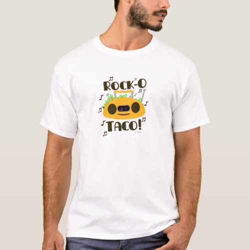 Rock Taco Funny Mexican Food Music Logo T_Shirt