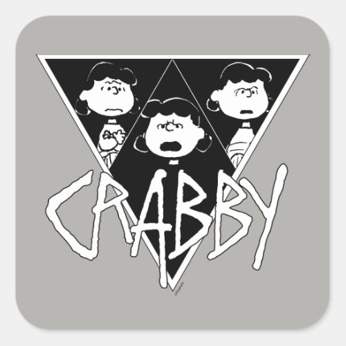 Rock Tees  Crabby Lucy Square Sticker