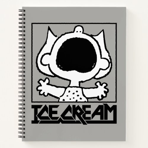 Rock Tees  Sally Screams at Ice Cream Notebook