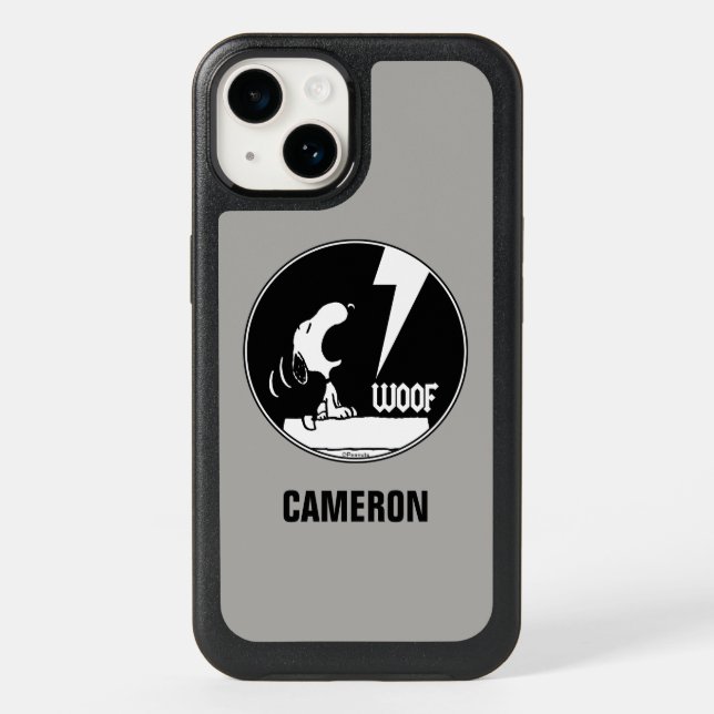 Rock Tees | Snoopy Howling | Add Your Name Otterbox iPhone Case (Back)