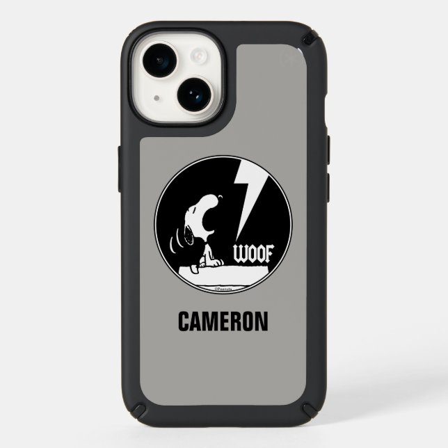 Rock Tees | Snoopy Howling | Add Your Name Speck iPhone Case (Front)