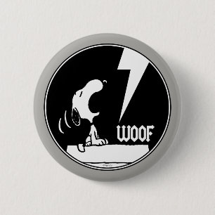 Rock Tees   Snoopy Howling Button