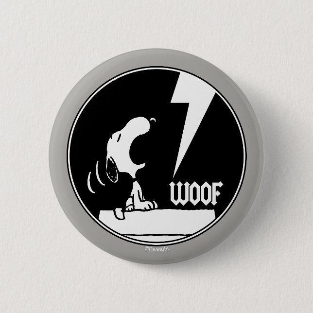 Rock Tees | Snoopy Howling Button (Front)