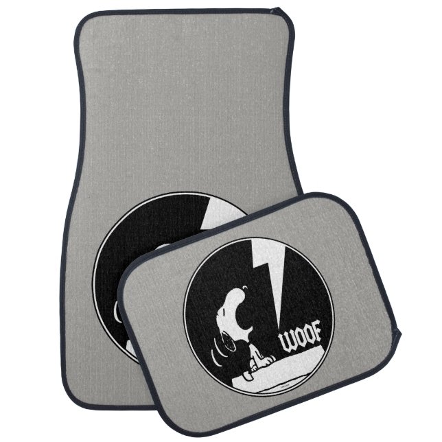 Rock Tees | Snoopy Howling Car Floor Mat (Set)