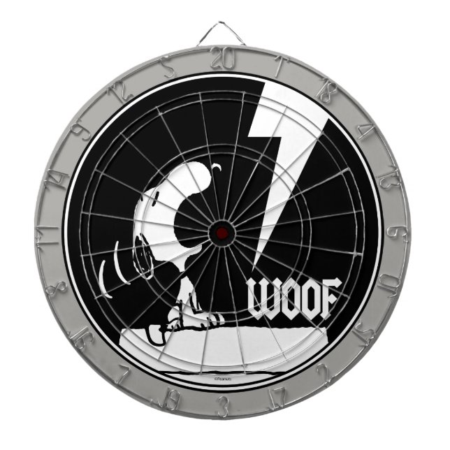 Rock Tees | Snoopy Howling Dart Board (Front)