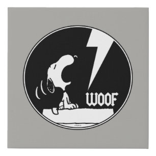 Rock Tees Snoopy Howling Faux Canvas Print