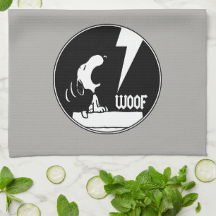 Rock Tees Snoopy Howling Kitchen Towel