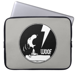 Rock Tees   Snoopy Howling Laptop Sleeve