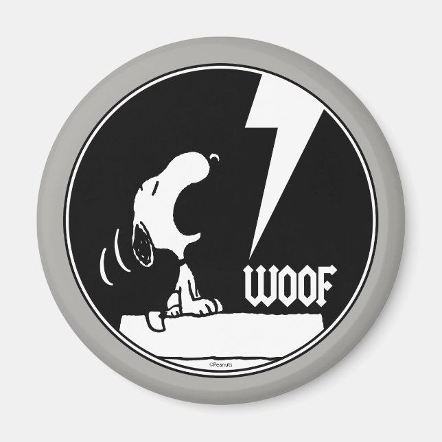 Rock Tees | Snoopy Howling Magnet (Front)
