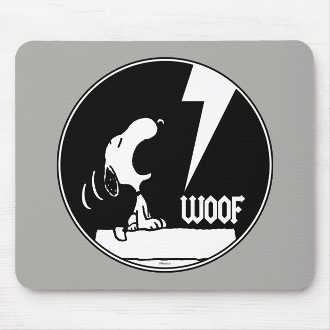 Rock Tees | Snoopy Howling Mouse Pad (Front)