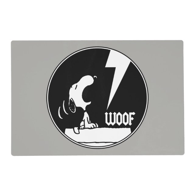 Rock Tees | Snoopy Howling Placemat (Front)