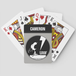 Rock Tees Snoopy Howling Playing Cards