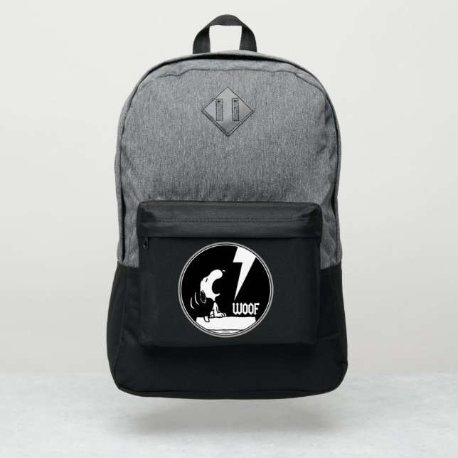 Rock Tees | Snoopy Howling Port Authority® Backpack (Front)