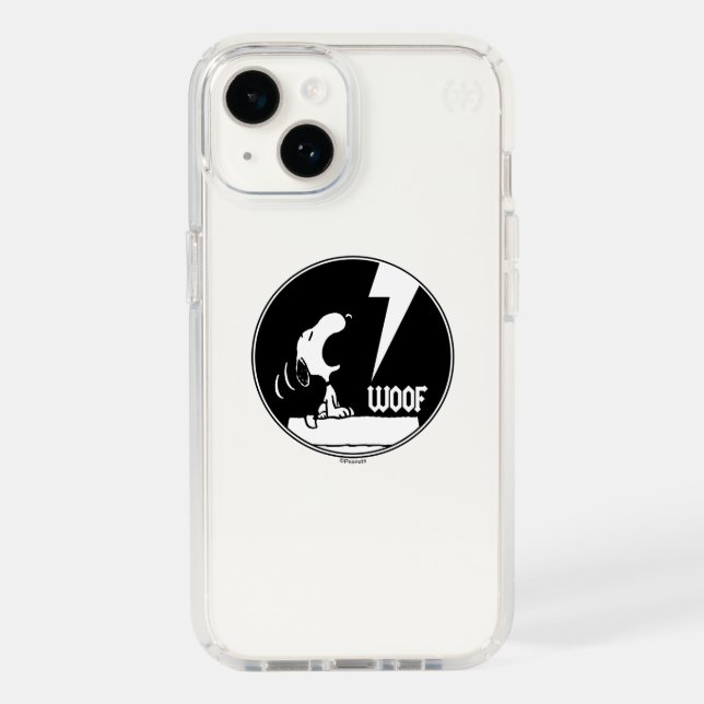 Rock Tees | Snoopy Howling Speck iPhone Case (Front)