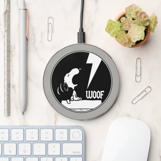 Rock Tees | Snoopy Howling Wireless Charger (Desk)