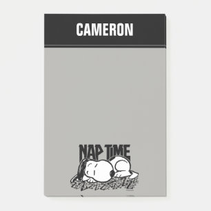 Rock Tees Snoopy Nap Time Add Your Name Post-it Notes