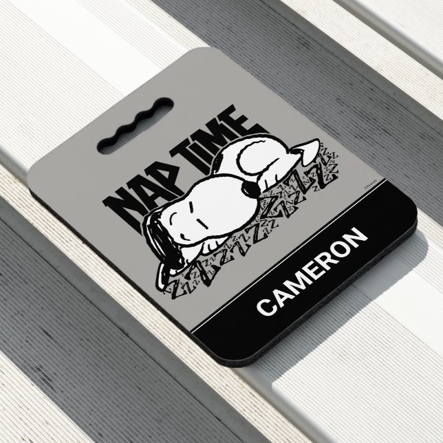 Rock Tees | Snoopy Nap Time | Add Your Name Seat Cushion (In Situ)