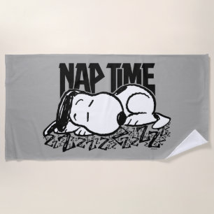 Rock Tees Snoopy Nap Time Beach Towel
