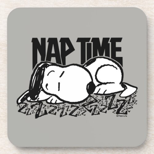 Rock Tees  Snoopy Nap Time Beverage Coaster