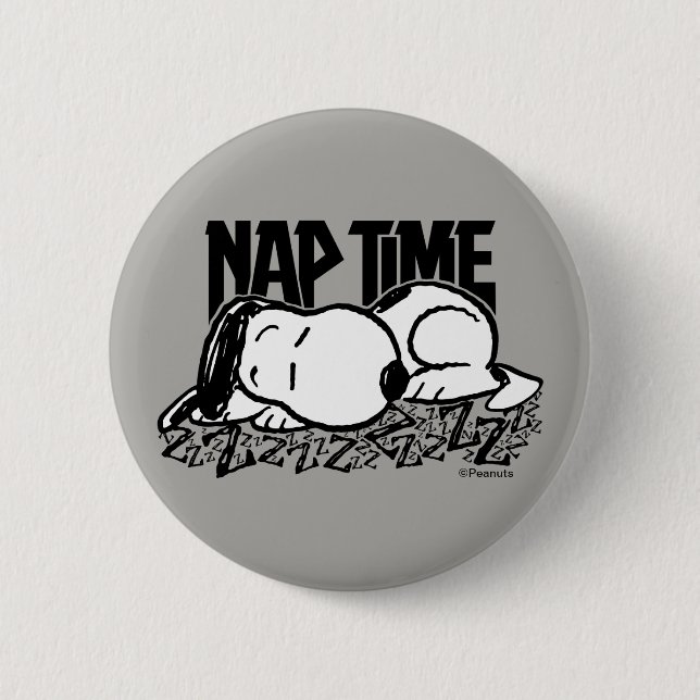 Rock Tees | Snoopy Nap Time Button (Front)