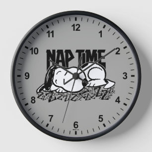 Rock Tees Snoopy Nap Time Clock