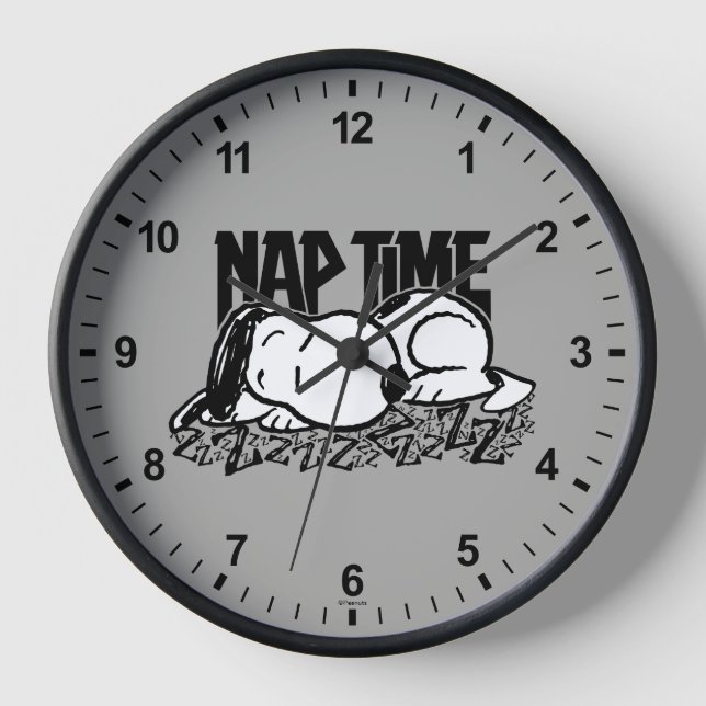 Rock Tees | Snoopy Nap Time Clock (Front)