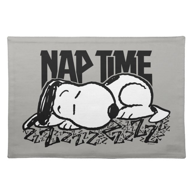 Rock Tees | Snoopy Nap Time Cloth Placemat (Front)