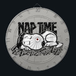Rock Tees | Snoopy Nap Time Dart Board<br><div class="desc">This Peanuts artwork features Snoopy taking a nap created in a rock music design style.</div>