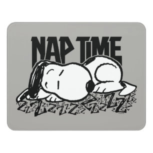 Rock Tees Snoopy Nap Time Door Sign