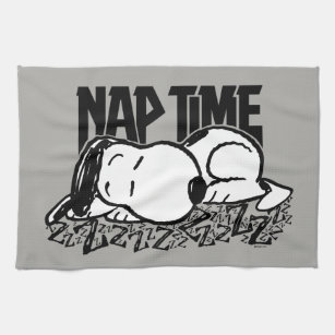 Rock Tees   Snoopy Nap Time Kitchen Towel