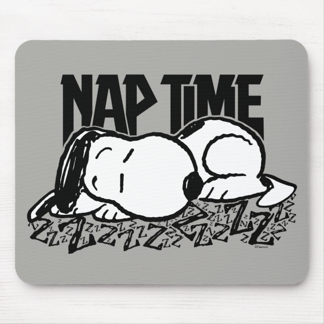 Rock Tees | Snoopy Nap Time Mouse Pad (Front)