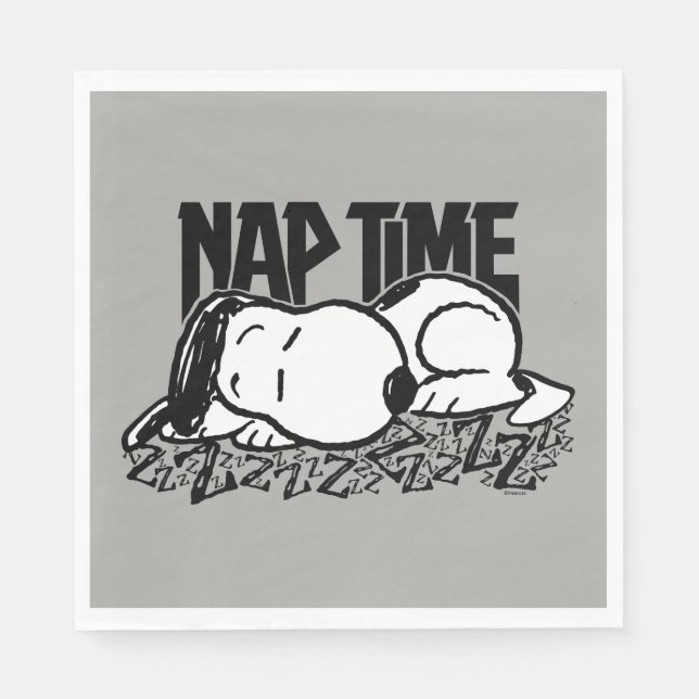 Rock Tees | Snoopy Nap Time Napkins (Front)