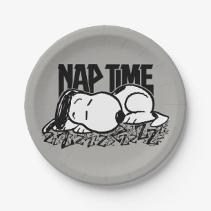 Rock Tees   Snoopy Nap Time Paper Plates