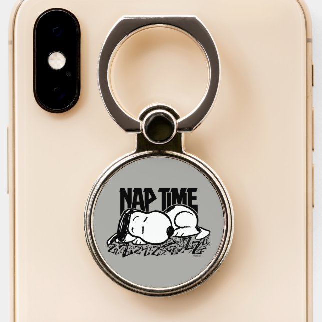 Rock Tees | Snoopy Nap Time Phone Ring Stand (Close Up)