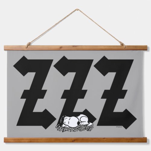 Rock Tees  Snoopy Nap Time ZZZ Hanging Tapestry