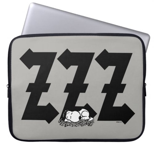 Rock Tees  Snoopy Nap Time ZZZ Laptop Sleeve