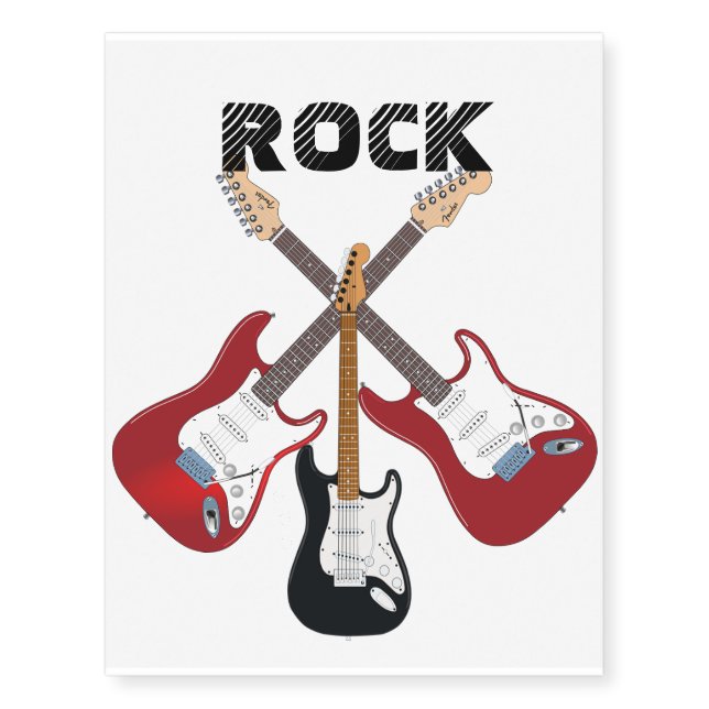 Rock Temporary Tattoos (Front)