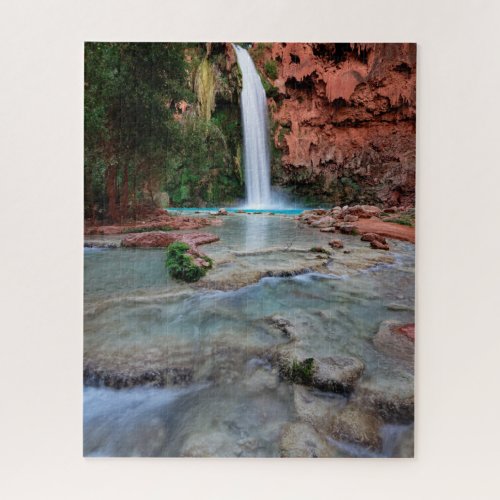 Rock Terraces Below Havasu Falls in Arizona Jigsaw Puzzle