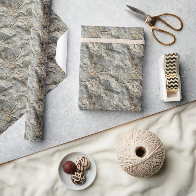 Rock Texture Print Wrapping Paper Roll (Crafts)