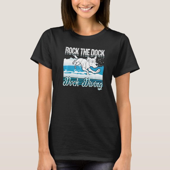 Rock the Dock  Dock Diving  Dog Lover Premium T-Shirt (Front)