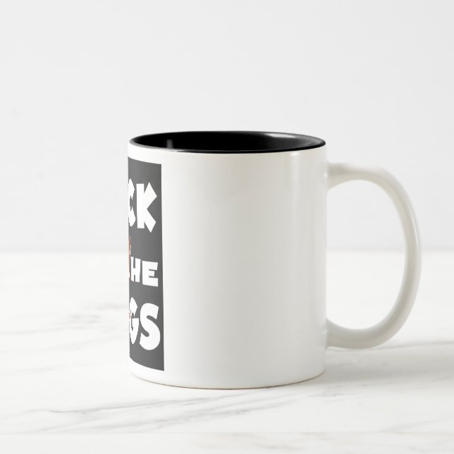 Rock The Dogs Logos (1) Two-Tone Coffee Mug (Right)