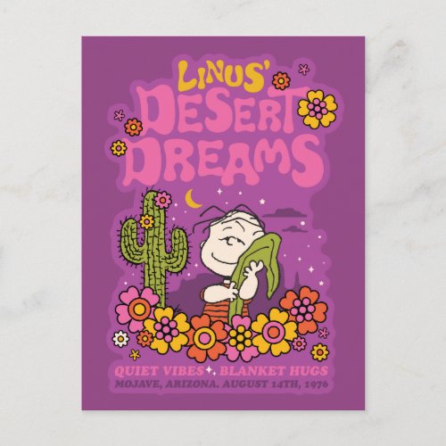 Rock The Fest  Linus Desert Dreams Postcard